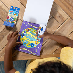 Melissa & Doug Sticker WOW stickers close-up shows vibrant designs for kids.