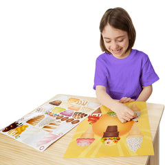 Melissa and Doug Sweets and Treats background pages set with 16 colorful scenes for decorating.