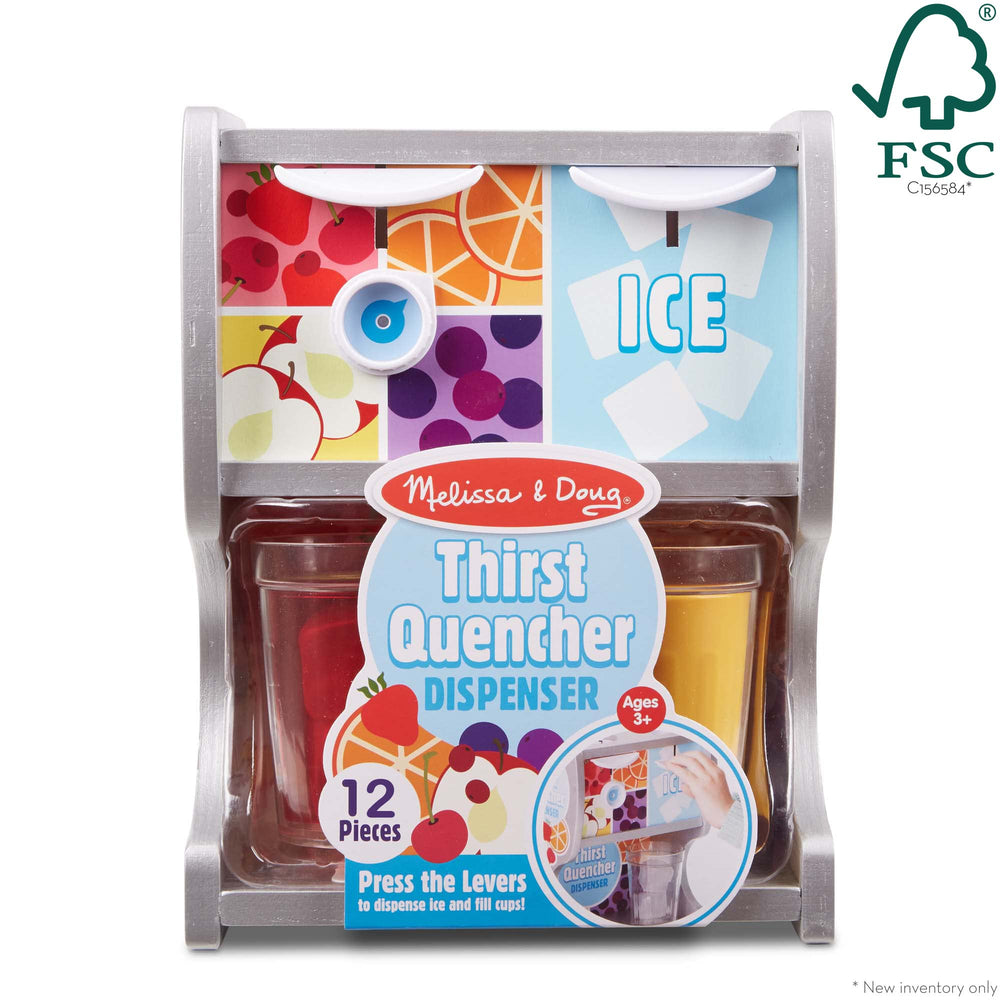 Thirst Quencher lever press delivers a satisfying drink drop.