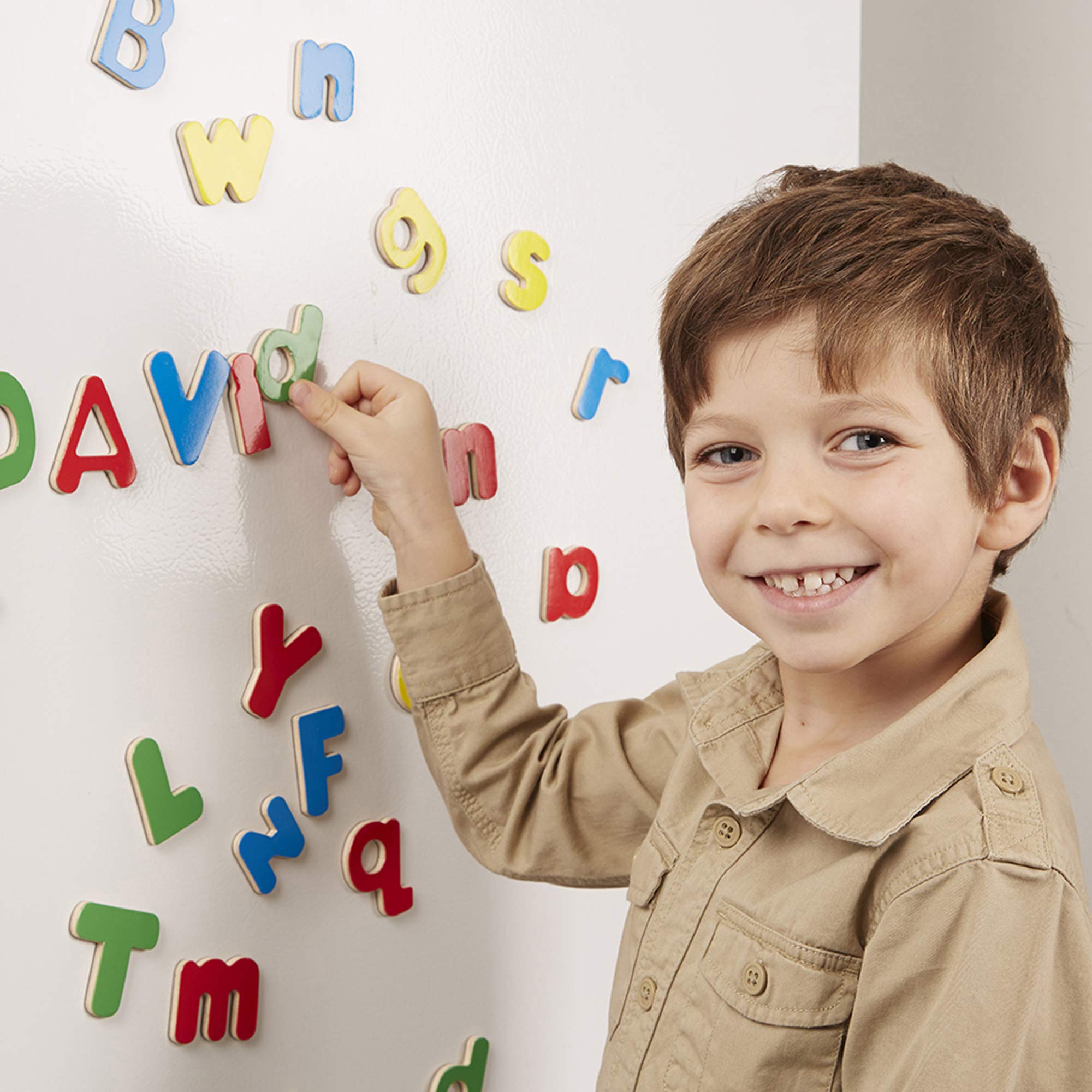 Young learners explore letters hands on during travel and at home.