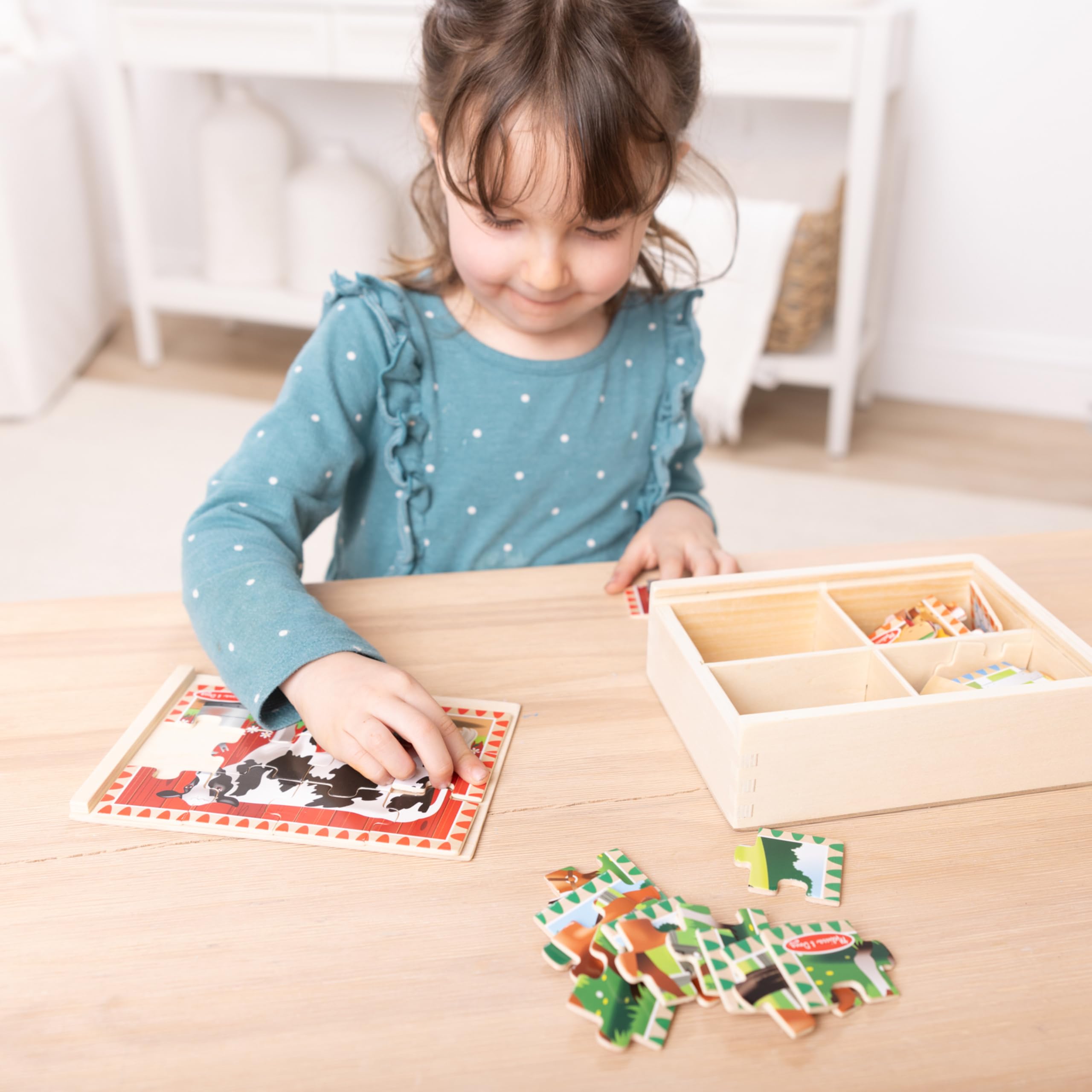 Melissa & Doug travel-friendly farm puzzles for on-the-go fun
