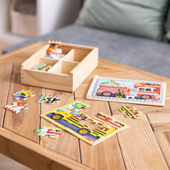 Melissa & Doug travel-friendly puzzle set is ideal for trips and outings.