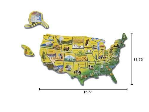 Learning geography with Melissa & Doug USA Map puzzle