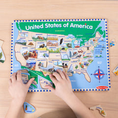 Small parts and careful handling on the Melissa & Doug map puzzle