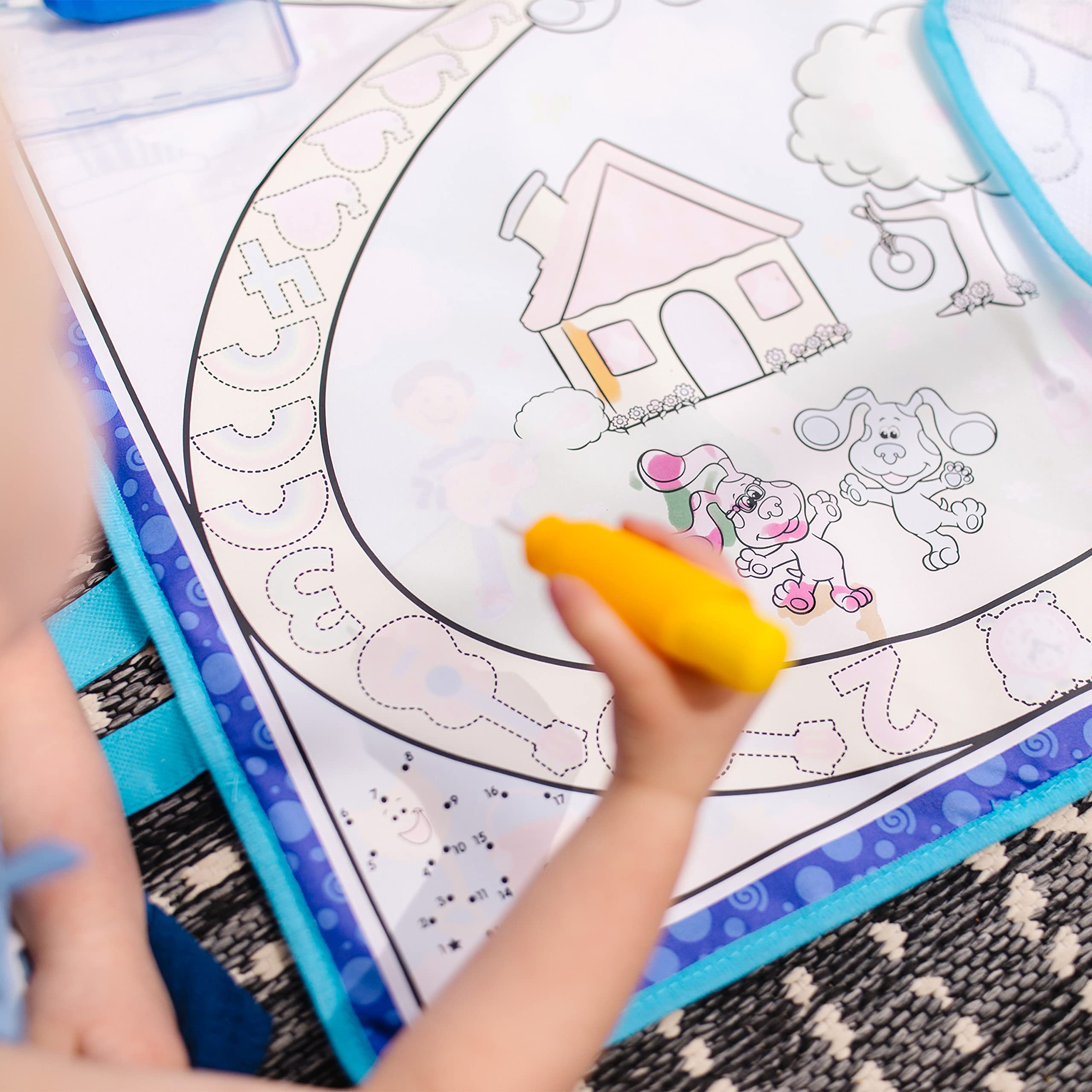  Melissa & Doug Water Wow back of mat shows search-and-find activities