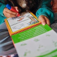 Refillable water pen glides smoothly for mess-free reuse in Water Wow Farm Friends.