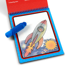 Melissa & Doug Water Wow Space space-station scene reveals vibrant colors when touched with water