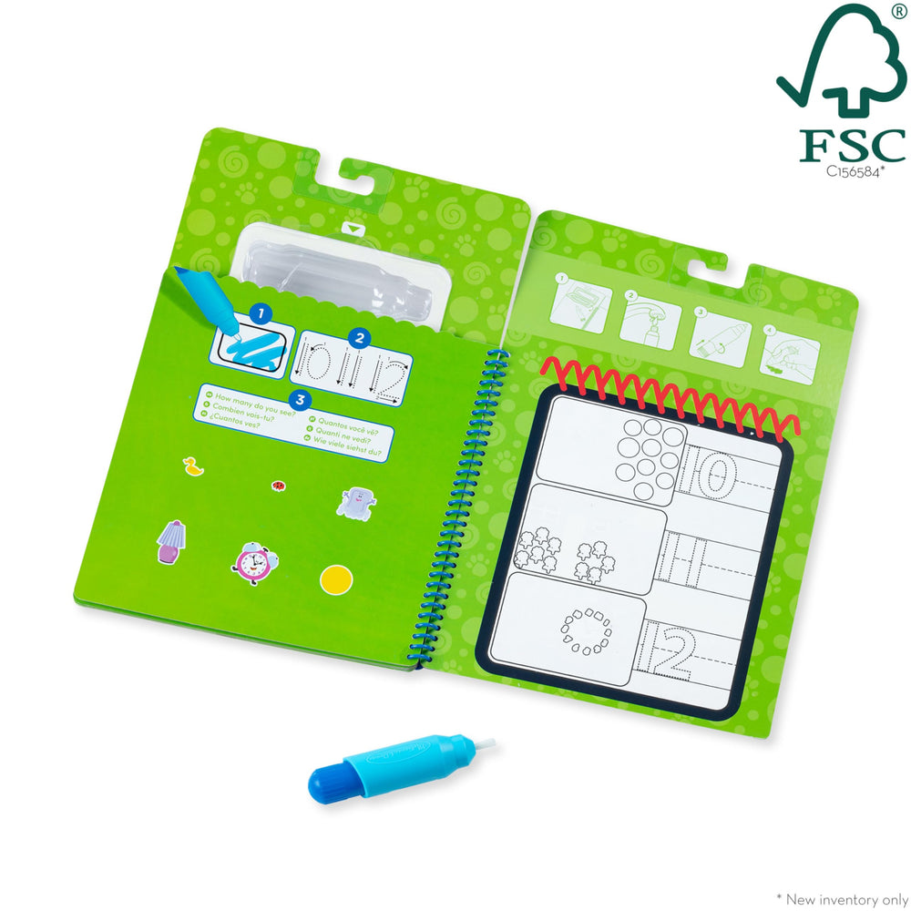 Melissa & Doug Water Wow spiral-bound travel format is compact and travel-friendly.