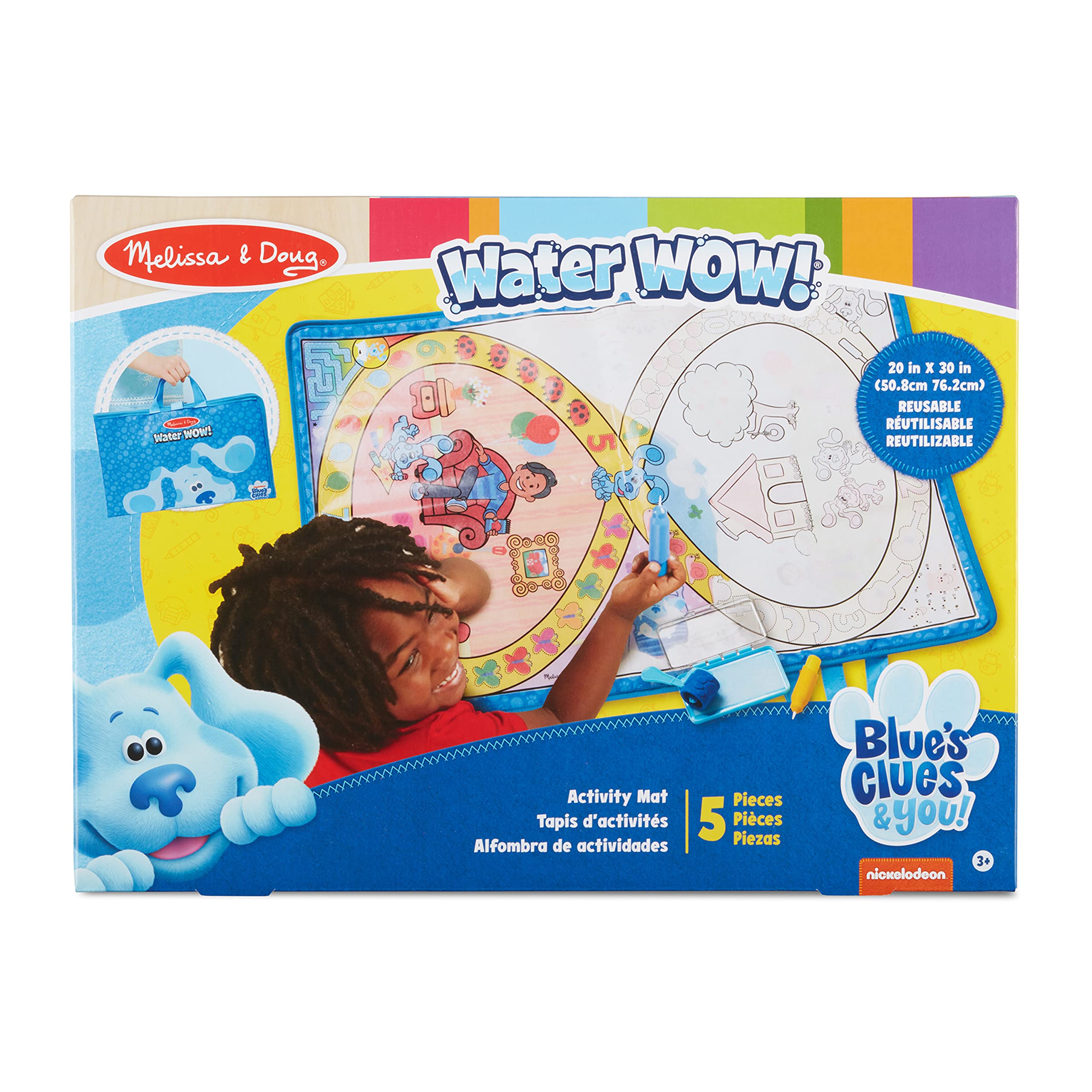 Melissa & Doug Water Wow storage pocket keeps supplies organized