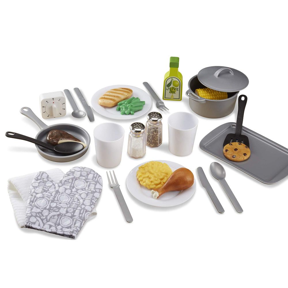Melissa & Doug wooden utensils for creative pretend cooking.