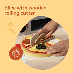 Pepperoni topping piece for realistic pizza building