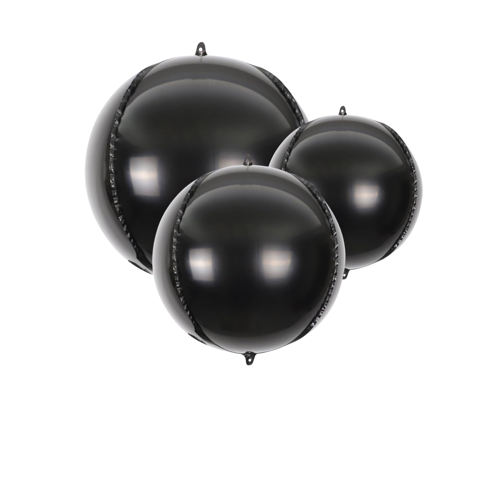 Melody Fantasy black foil balloons in 22in create dramatic arches and backdrops.