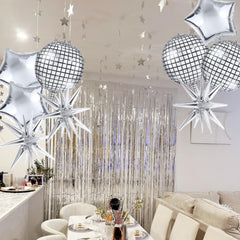 Melody Fantasy bridal shower backdrop balloons enhance venue styling and guest memories.