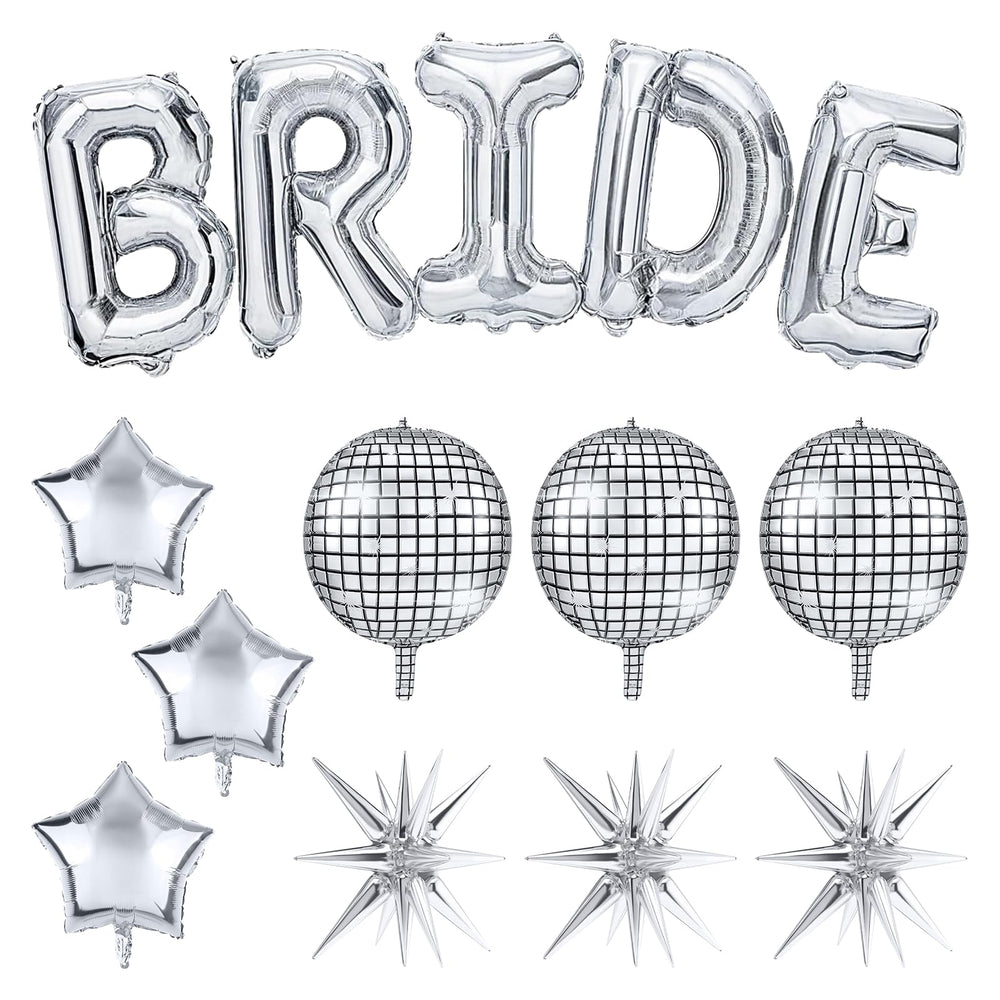 Melody Fantasy Bride letters 32in balloons create a dramatic centerpiece and photo-worthy backdrop.