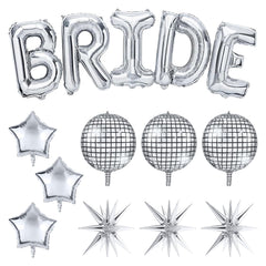 Melody Fantasy Bride letters 32in balloons create a dramatic centerpiece and photo-worthy backdrop.