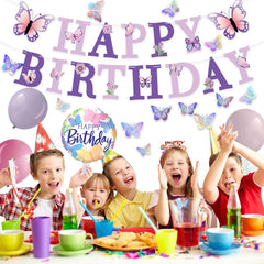 melody fantasy butterfly garden party scene for girls birthday celebration