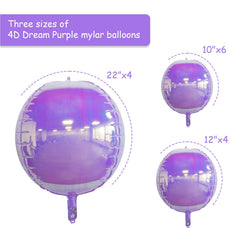 Melody Fantasy iridescent 12in foil balloon complements garlands with subtle shimmer.