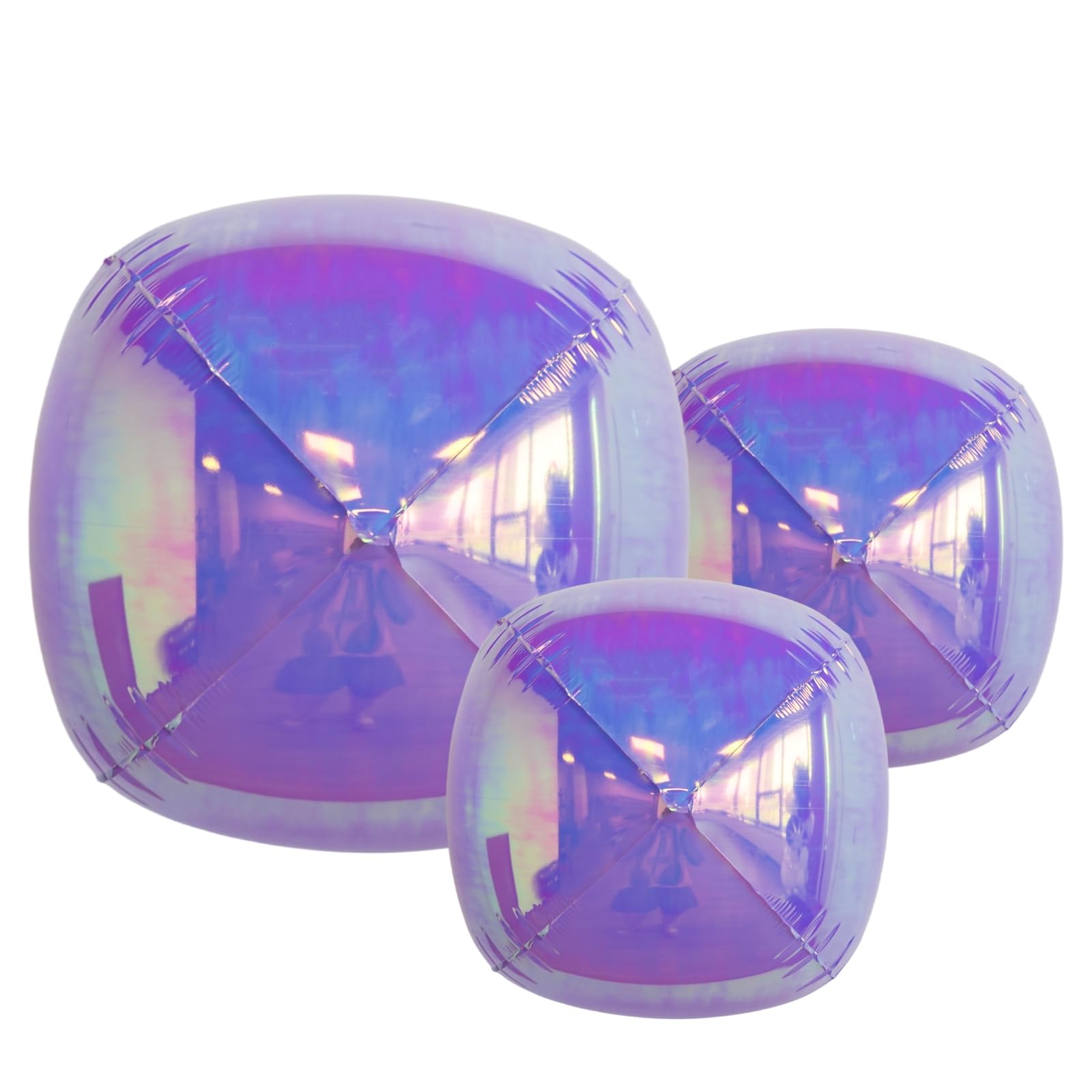 Melody Fantasy iridescent 22in foil balloon adds a shiny focal point for celebrations.