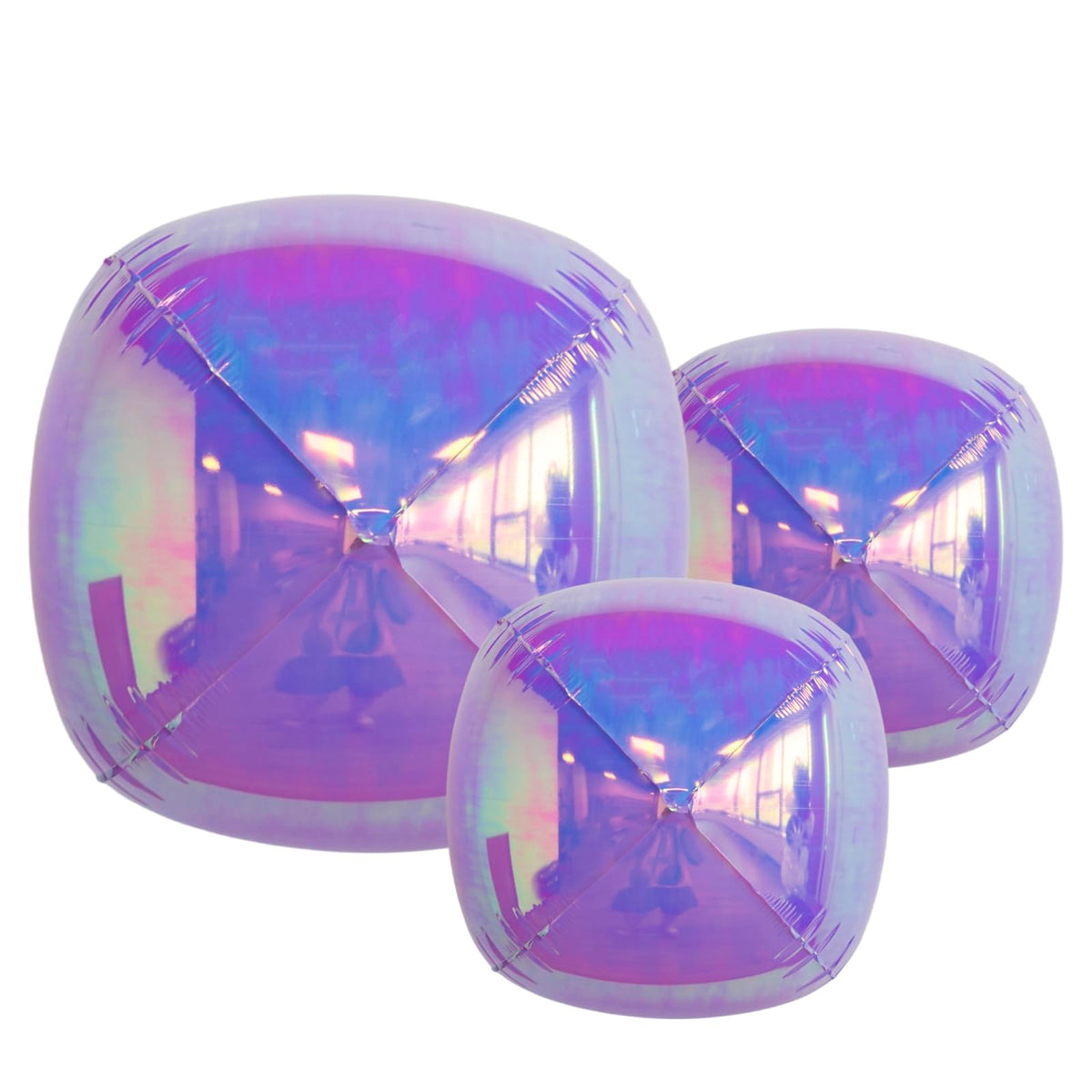 Melody Fantasy iridescent 22in foil balloon adds a shiny focal point for celebrations.