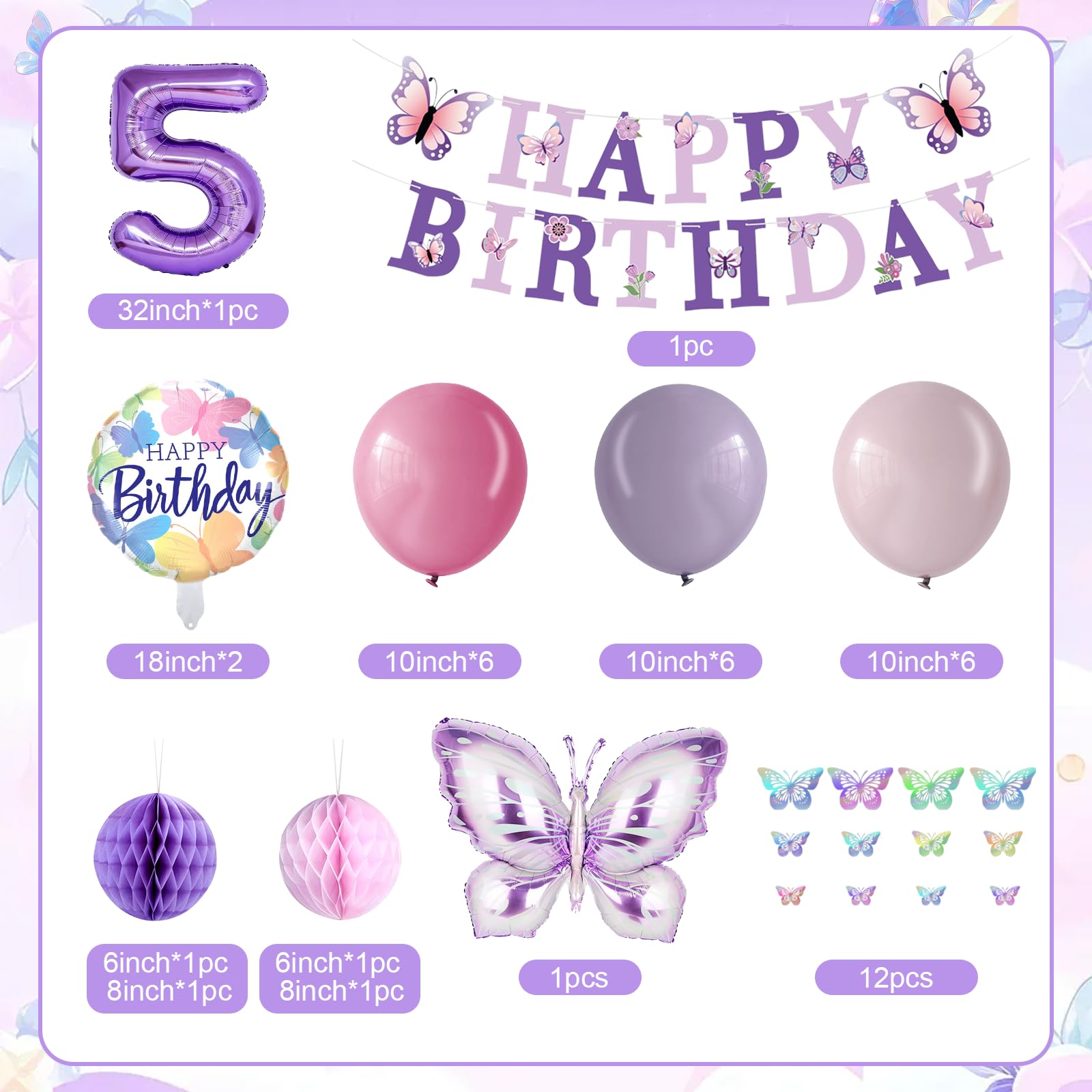 Melody Fantasy large butterfly foil balloons elevate photos with a whimsical flair.