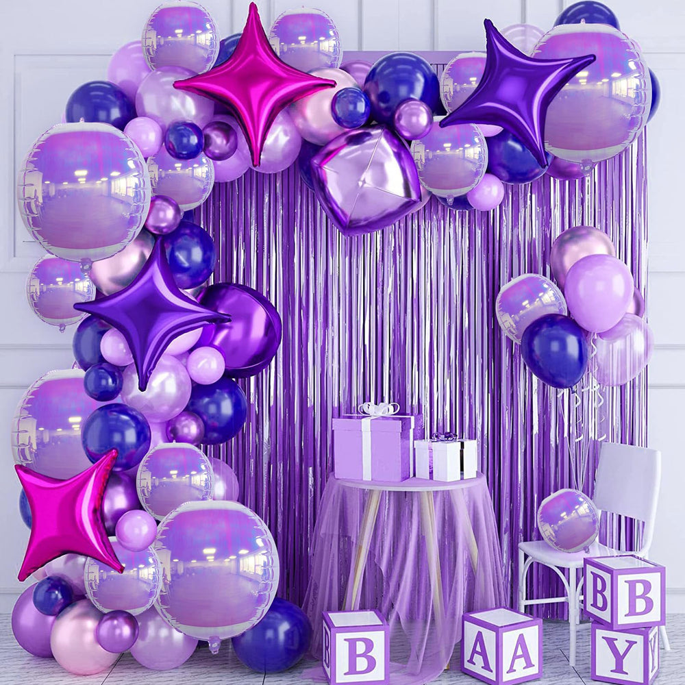 Melody Fantasy purple backdrop balloon 12in boosts photo-worthy surfaces.