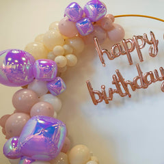 Melody Fantasy purple staircase balloon 10in decorates steps and mantels.