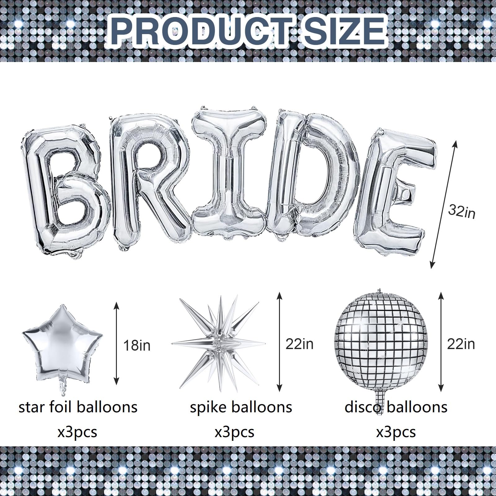 Melody Fantasy silver star Mylar balloons add sparkle to tables and banners.