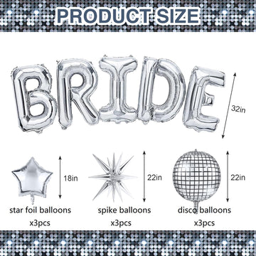 Melody Fantasy silver star Mylar balloons add sparkle to tables and banners.