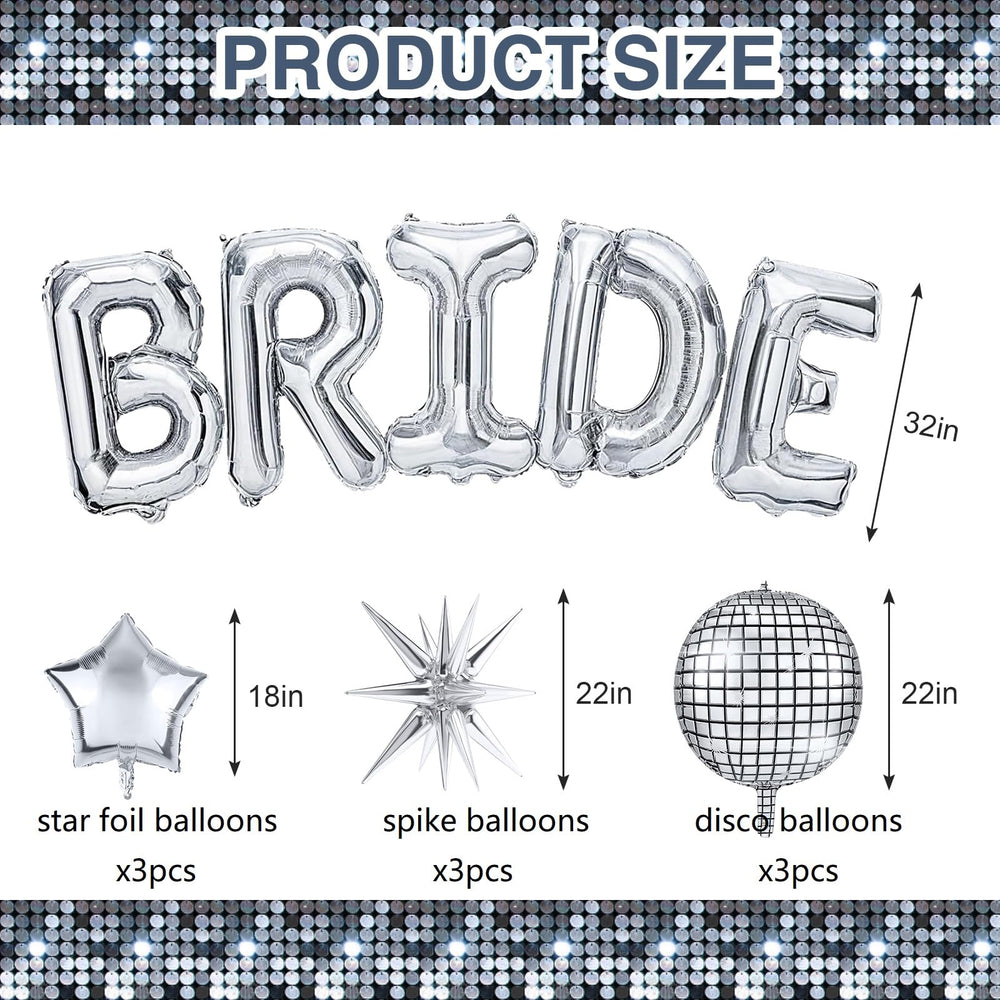 Melody Fantasy silver star Mylar balloons add sparkle to tables and banners.