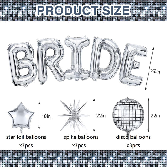 Melody Fantasy silver star Mylar balloons add sparkle to tables and banners.