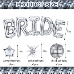 Melody Fantasy silver star Mylar balloons add sparkle to tables and banners.