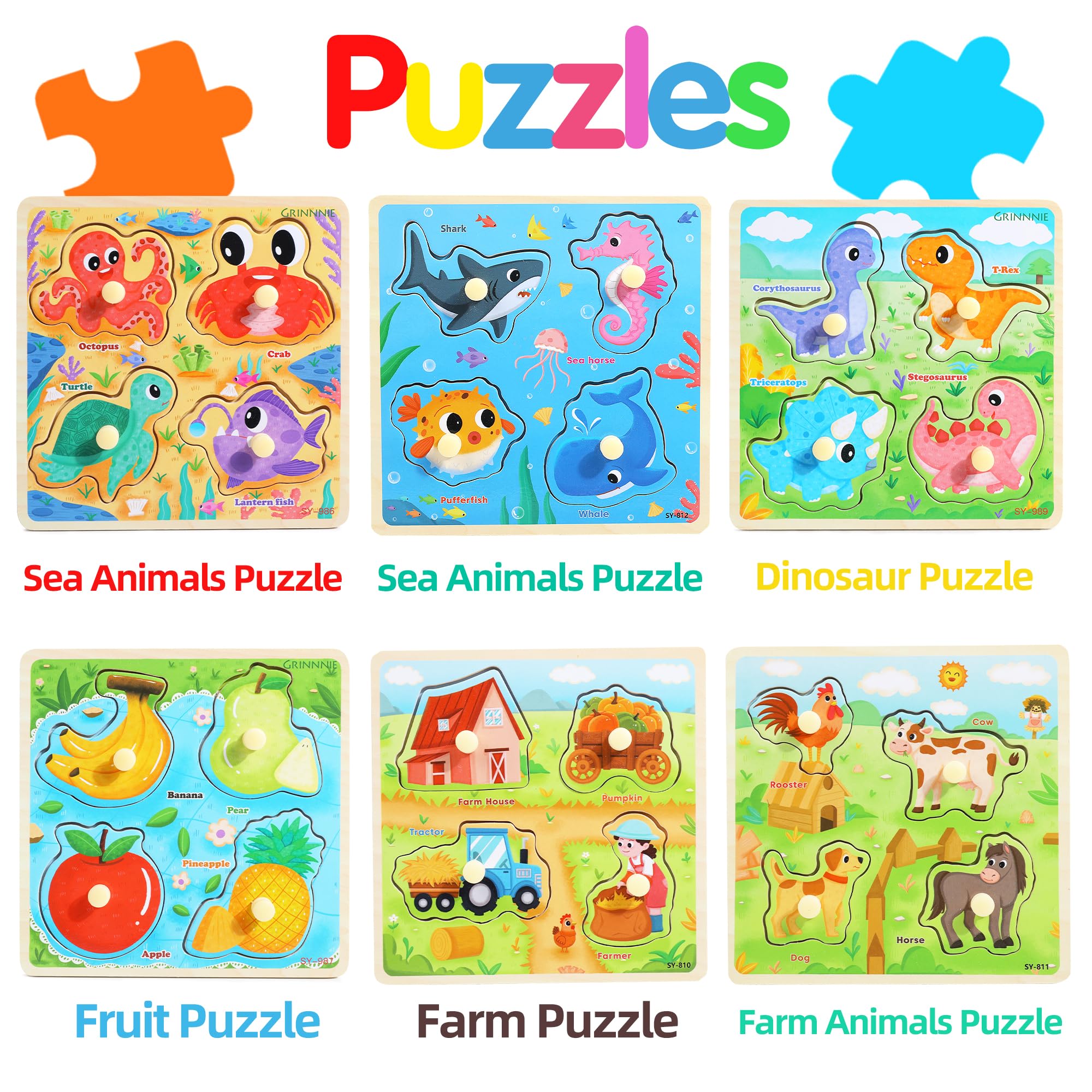 Melofaver sea creatures puzzle 2 supports concentration and hand-eye coordination.