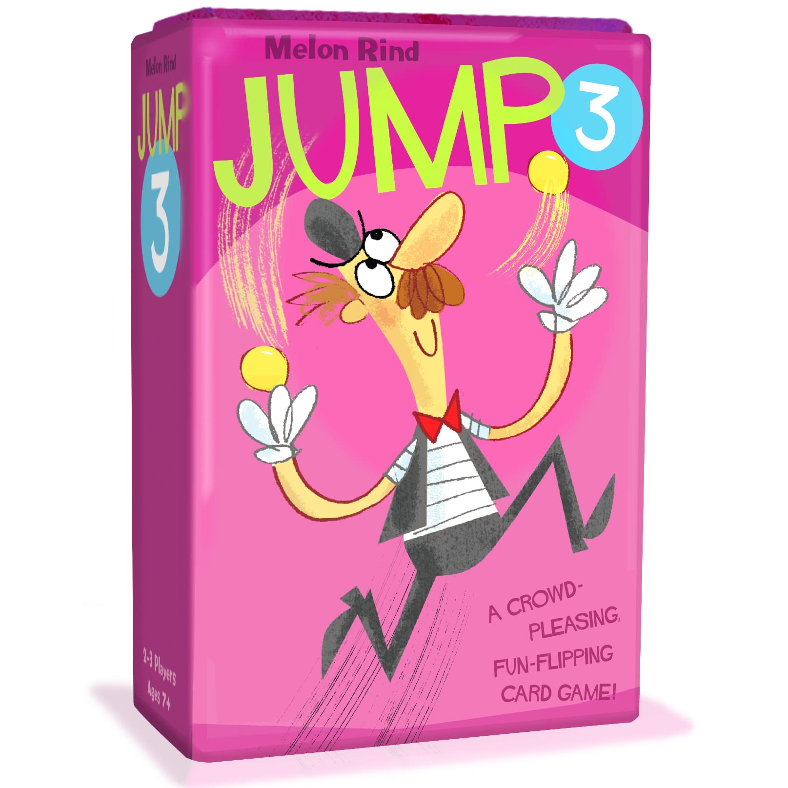 Melon Rind Jump 3 cards spread for quick multiples practice