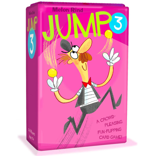 Melon Rind Jump 3 cards spread for quick multiples practice