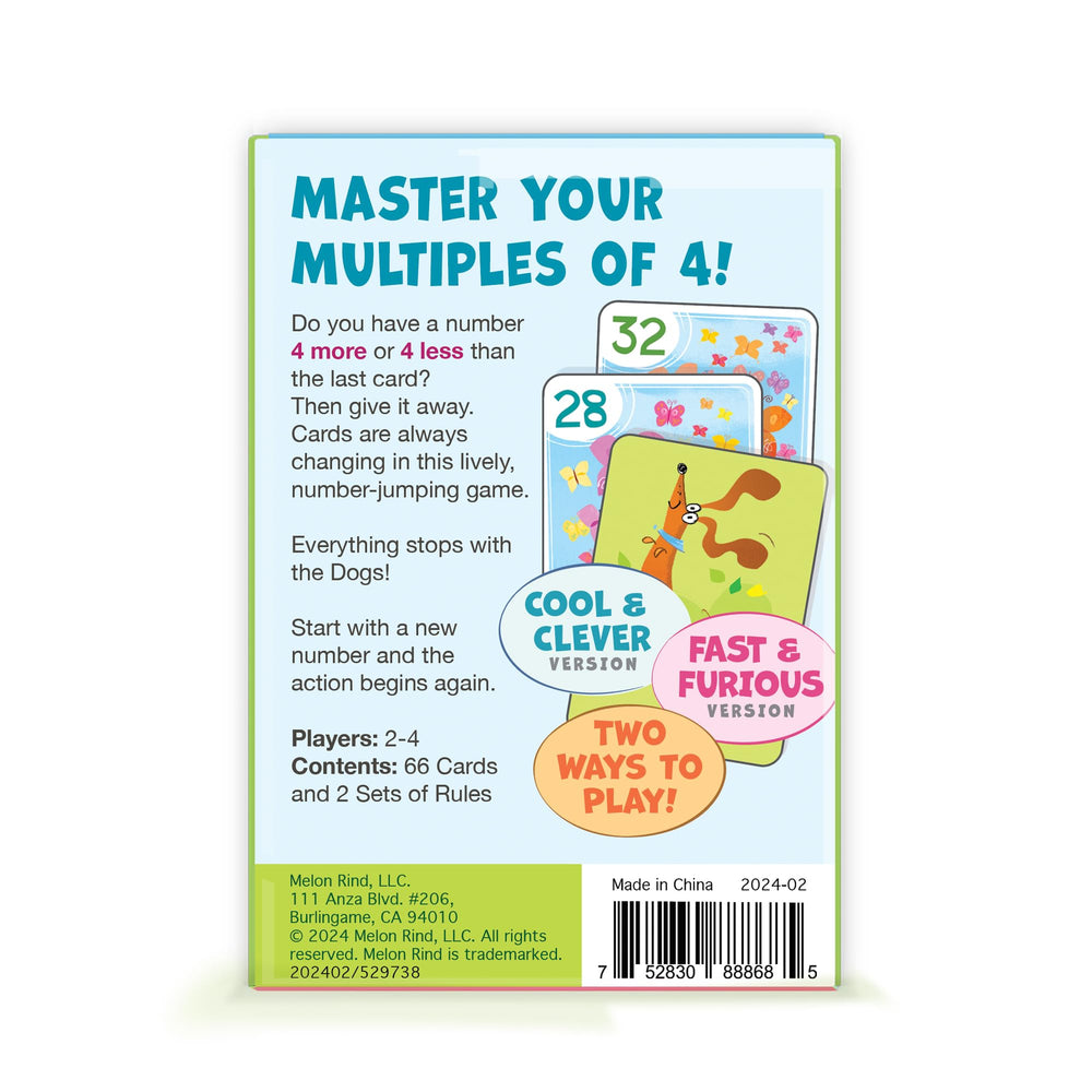 Melon Rind Jump 4 fast-play action promotes quick thinking and interaction.