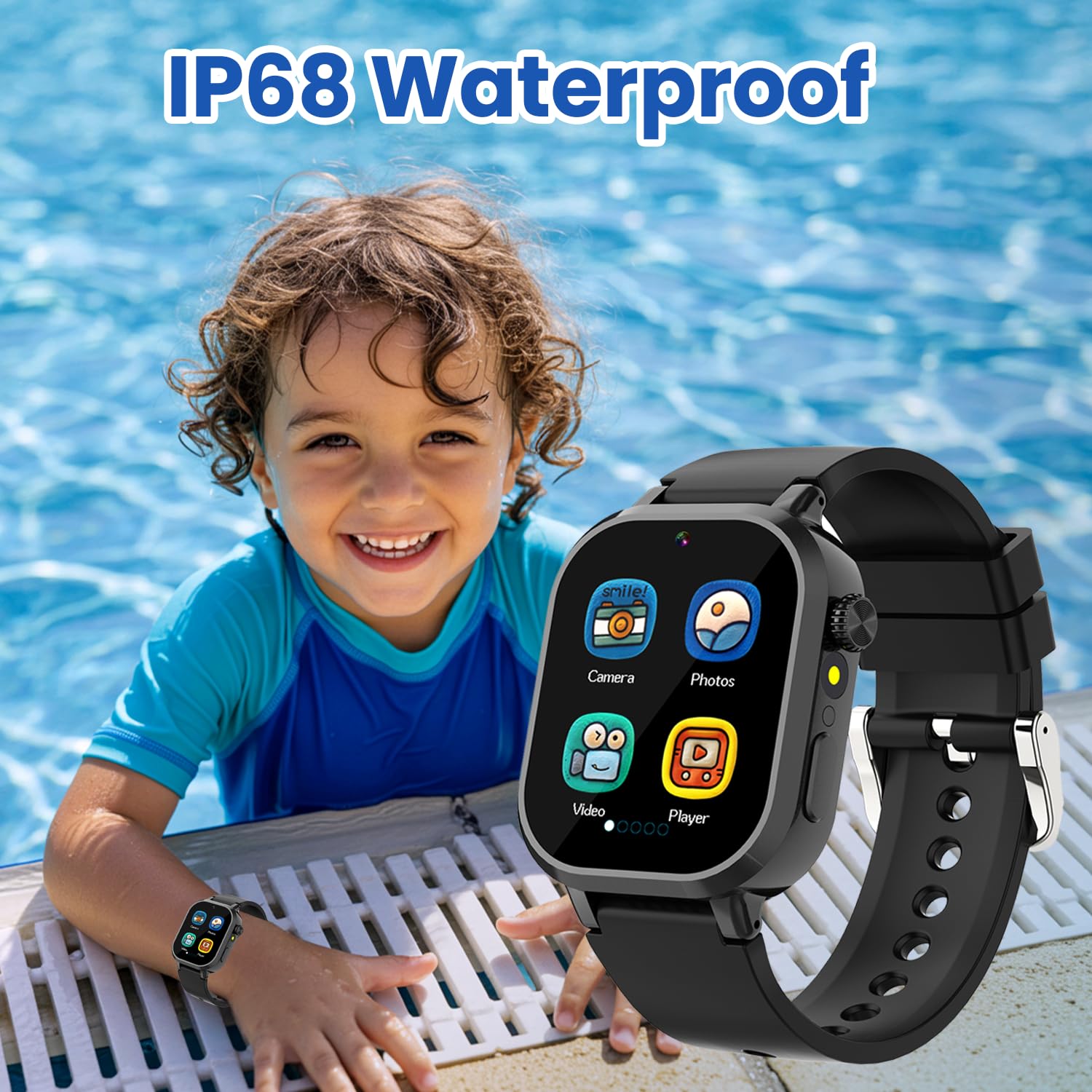Melontti kids smartwatch screen protectors protect display during rough handling
