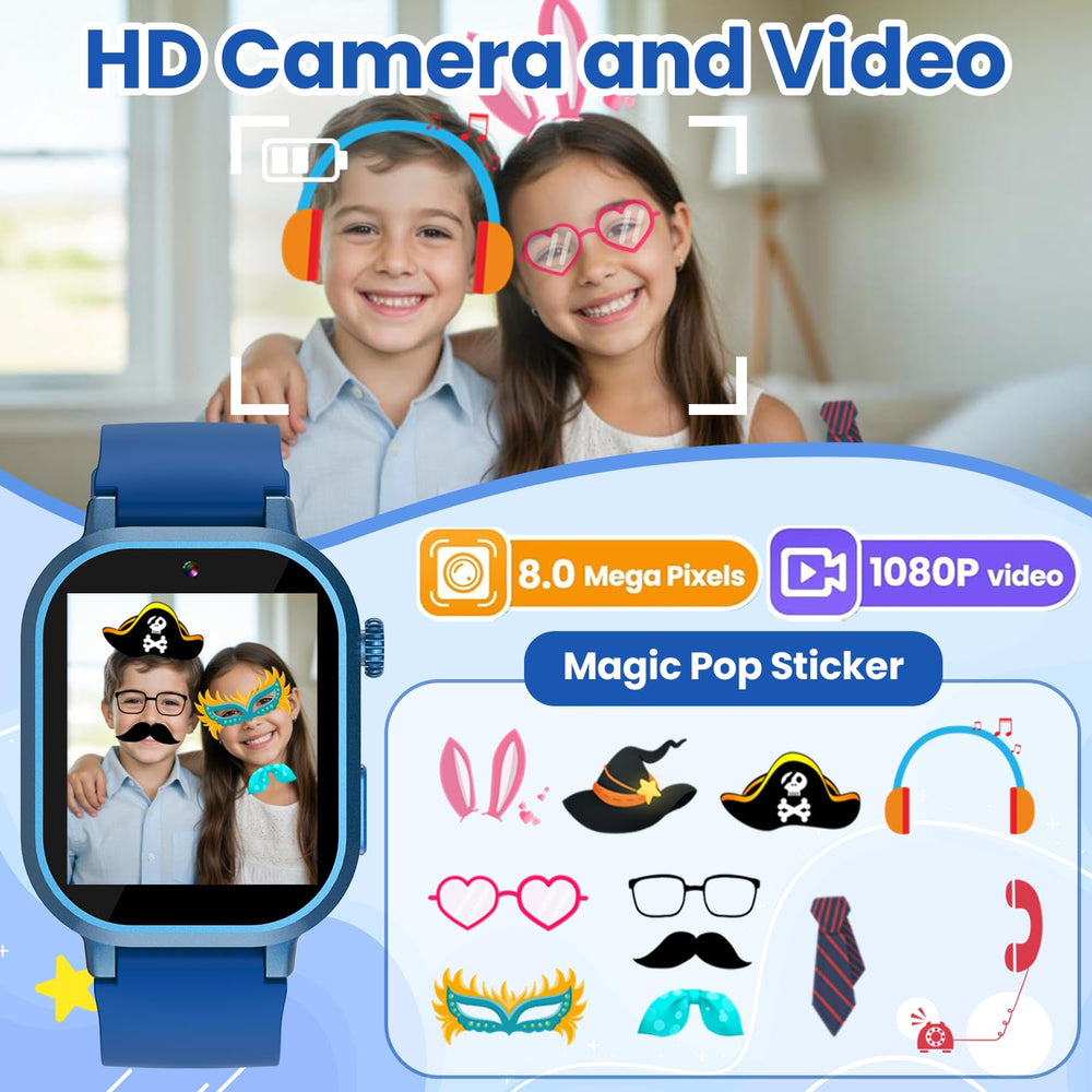 Melontti kids watch habit tracking blue, helping kids build routines