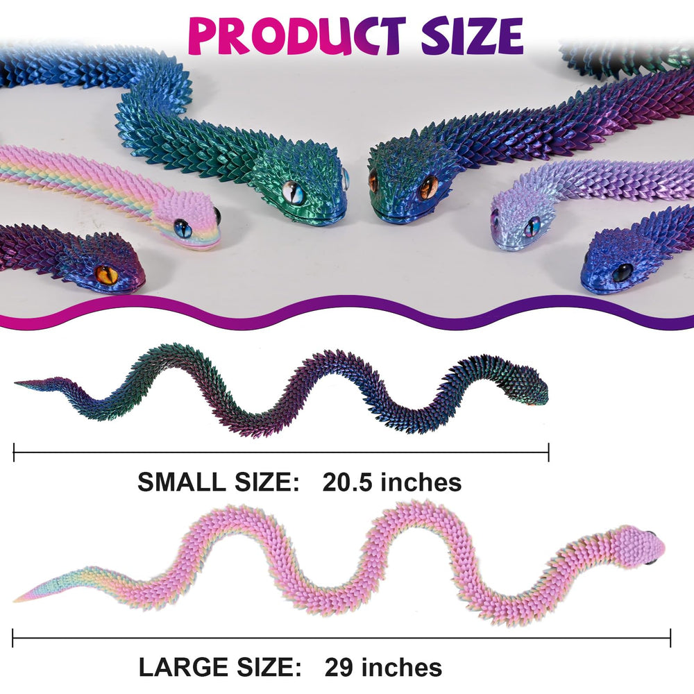 Memogizz articulated snake bends into dynamic shapes for desk play and focus.