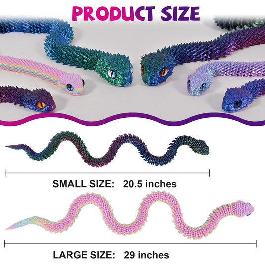 Memogizz articulated snake bends into dynamic shapes for desk play and focus.