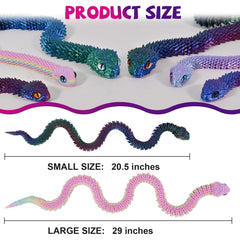 Memogizz articulated snake bends into dynamic shapes for desk play and focus.