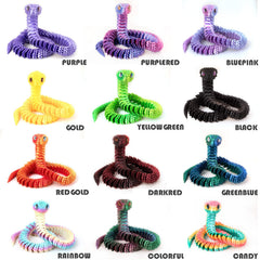 Memogizz snake gift set with flexible joints for customizable shapes.