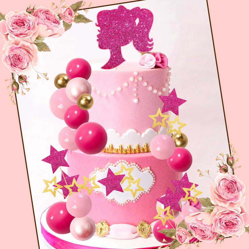 MEMOVAN gold stars cake picks provide a subtle metallic accent