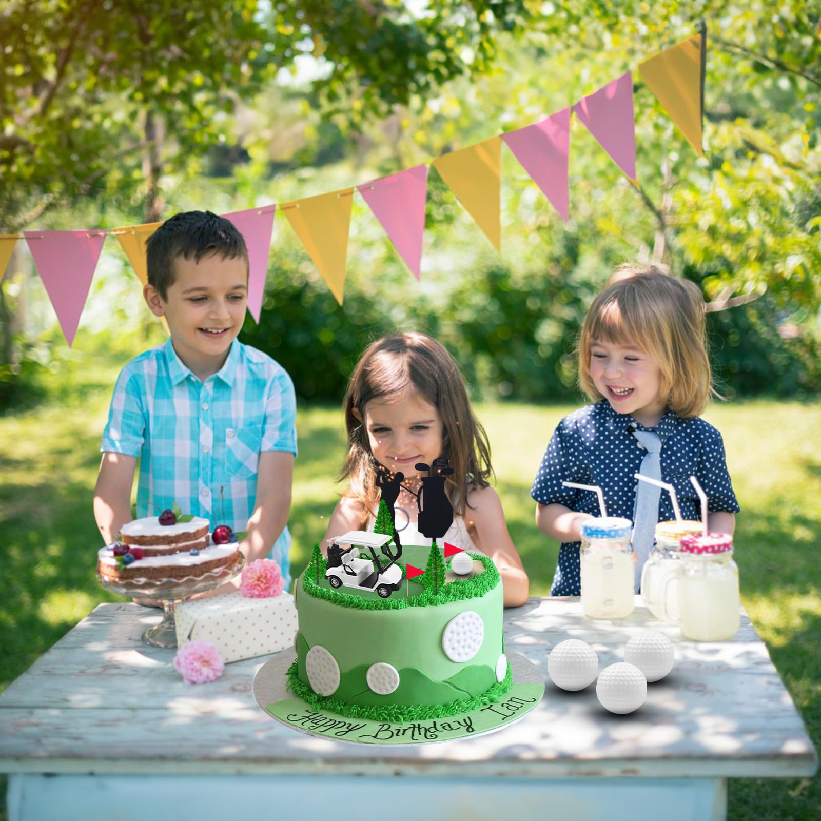 MEMOVAN golf bag cake picks highlight sport themed celebrations on desserts