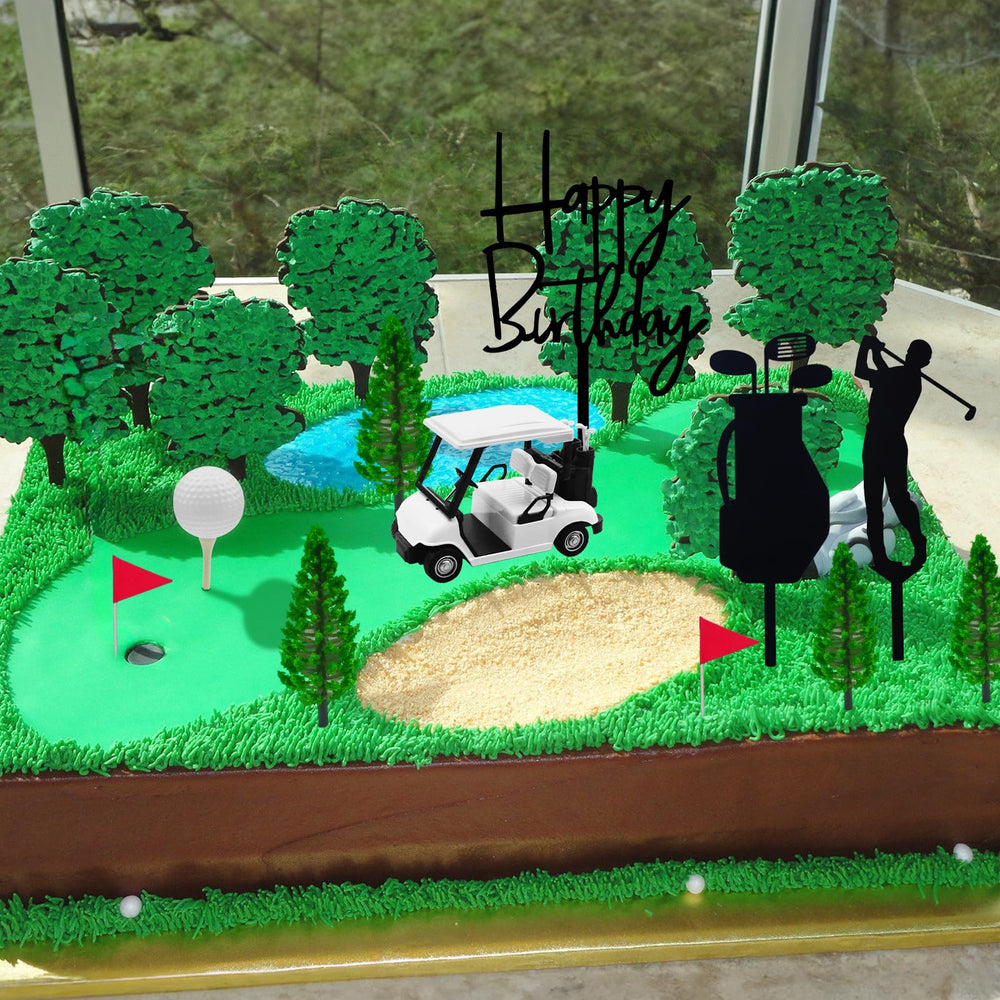 MEMOVAN golf tees picks add realistic accents to the dessert table