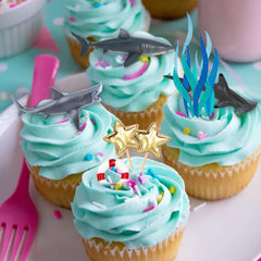 MEMOVAN kelp seaweed picks enhance under-the-sea dessert accents.