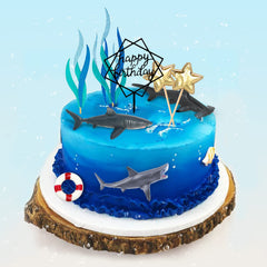 MEMOVAN life buoy topper for nautical cake decoration and party vibe.