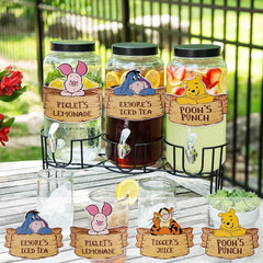 MEMOVAN Winnie drink label design 4 complements wall decor and drinks.