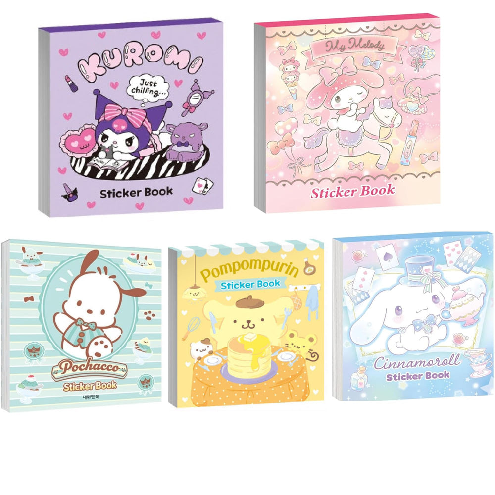 MENBLY Character Sticker Minibook 5-Pack cover view for travel-friendly creativity