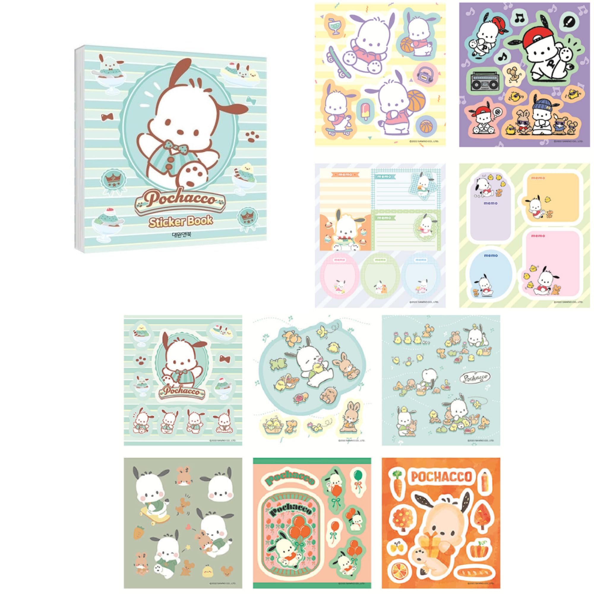 MENBLY MyMelody sticker sheets add playful accents for journaling