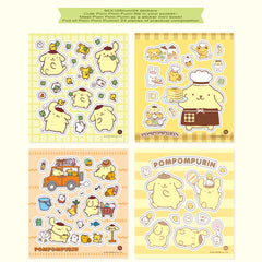 MENBLY Pompompurin sticker amusement park theme ideal for scrapbooking scenes.